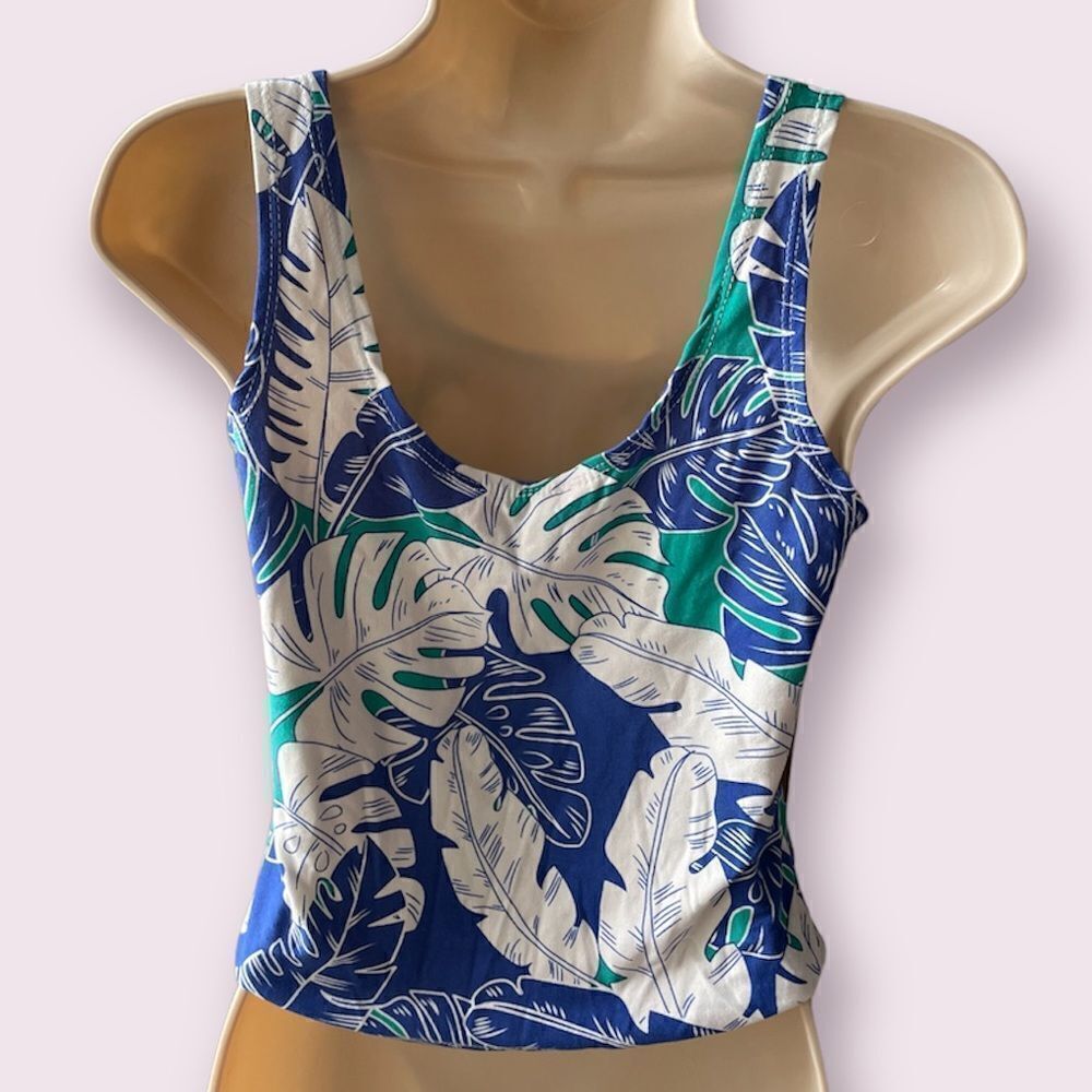 Hot Kiss Palm Tree Tank Top Size Medium - Picture 2 of 2